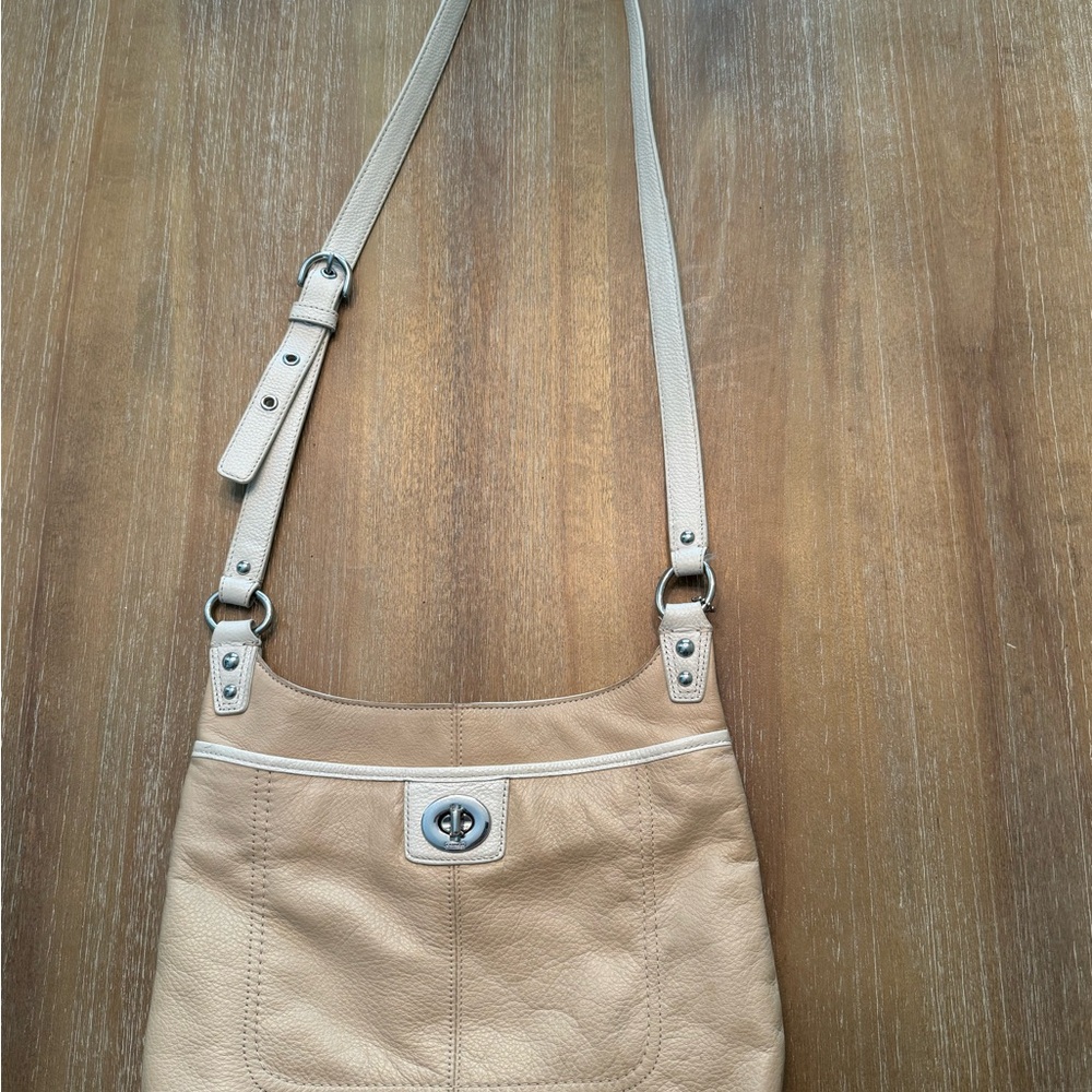 Coach Tan Leather Shoulder Bag